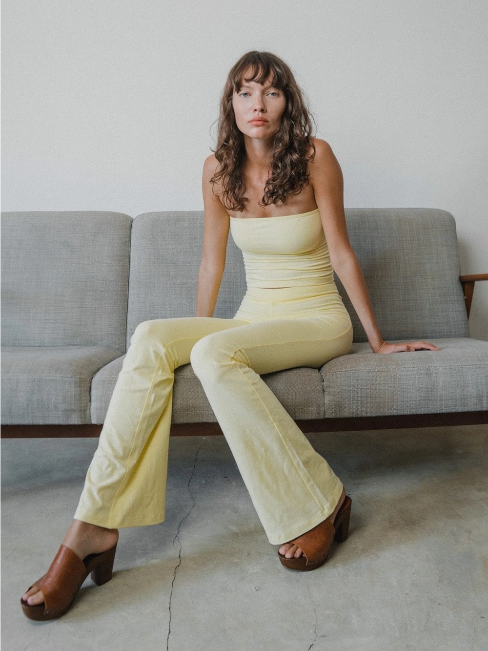 Studio K Yellow Flared Leggings